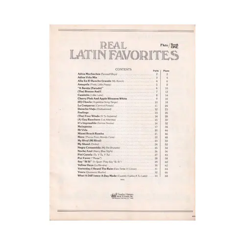 Real Latin Favorites - Flauta - Vol.2