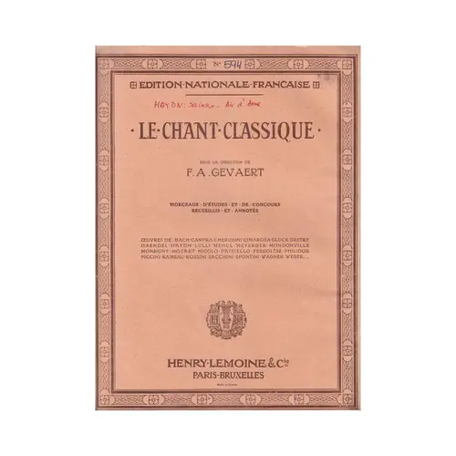 Le Chant Classique N°594 - Air d'Anne