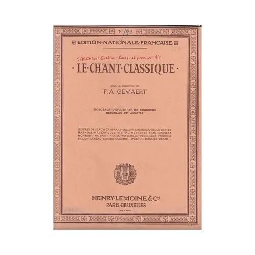 Le Chant Classique N°193 - Recitaf et premier air d'arvire dans Evelina