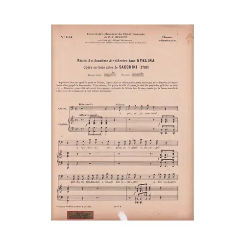 Le Chant Classique N°194 - Recitatif et deuxième air d'arvire dans Evelina