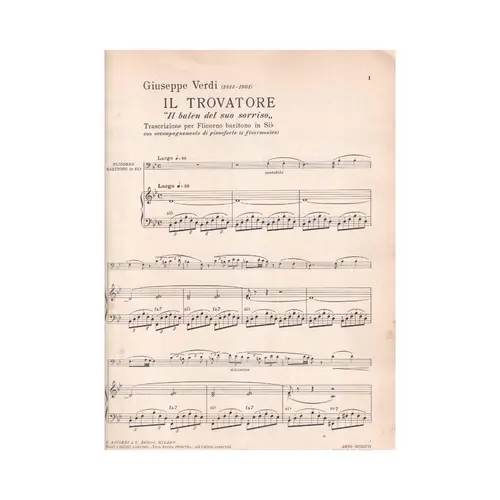 Il Trovatore  - Il Balen Del Sud...  (Edição Antiga)