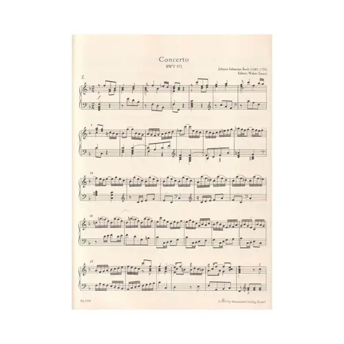 Italian Concerto BWV 971