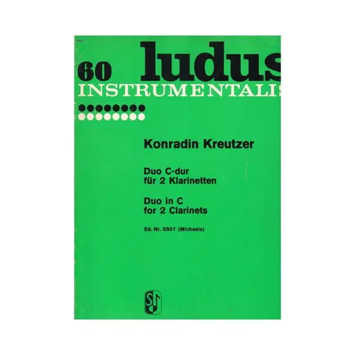 Duo C Dur Fur 2 Klarinetten - Ludus 60