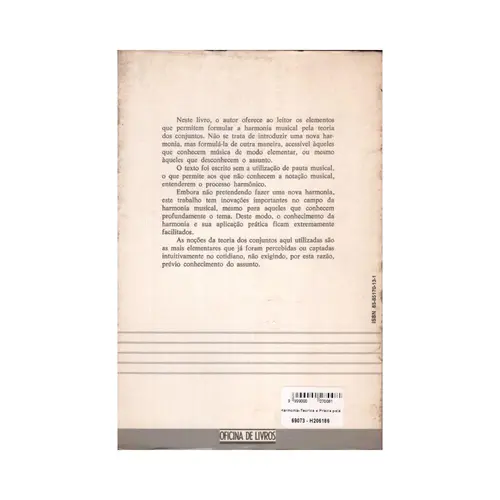 Harmonia-Teorica e Praica pela teoria dos conjuntos