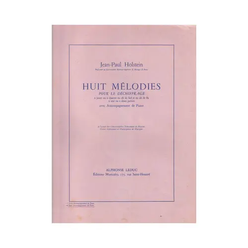 Huit Melodies