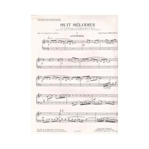 Huit Melodies