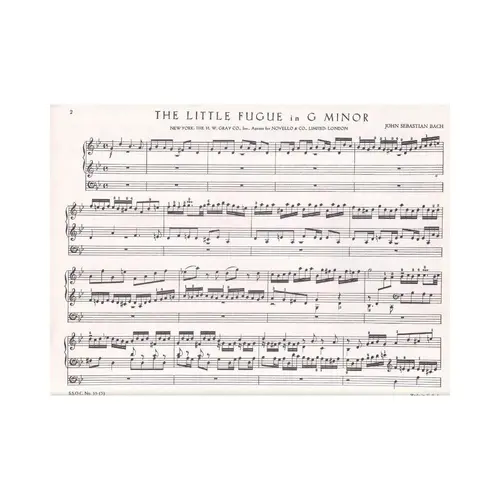The Little Fugue in G Minor