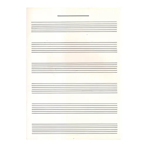 Kit 10 Cadernos Pautado para Tablatura