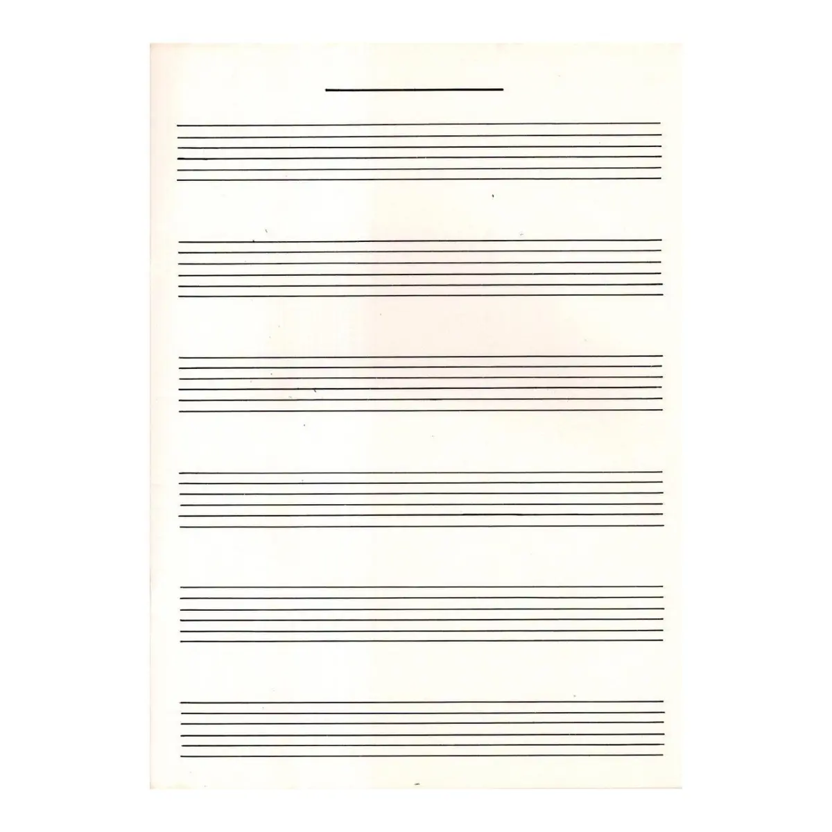 Kit 10 Cadernos Pautado para Tablatura