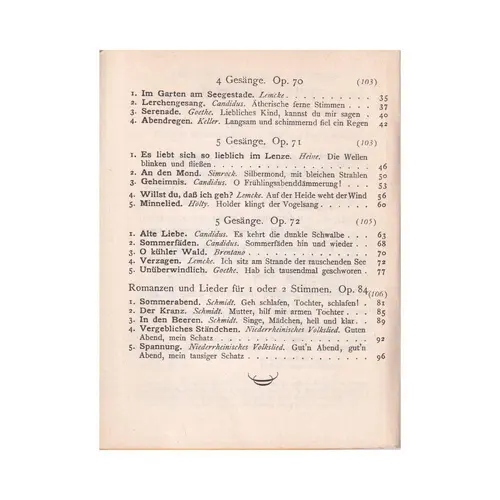 Lieder (Songs) for Voice and Piano - Vol.5 - Pocket Scores