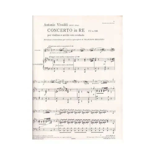Concerto In Re (F.I N.116)