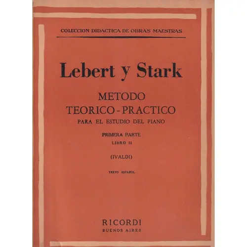 Metodo teorico-practico para el estudio del piano primera parte - libro 2
