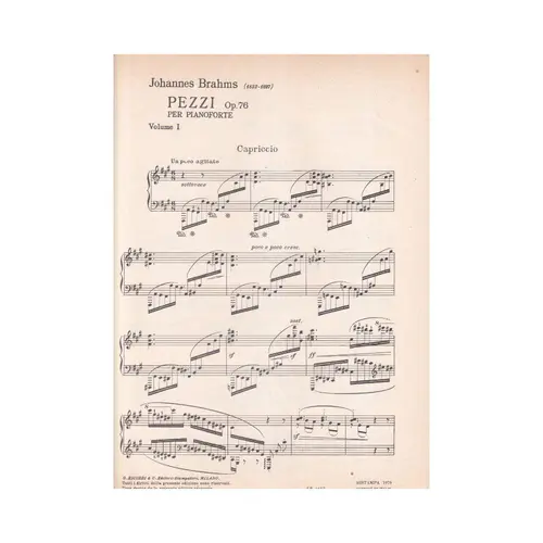 Pezzi - Op.76 Vol.1  (Edição Antiga)