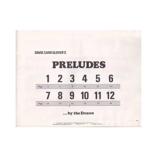 Preludes... - By The Dozen