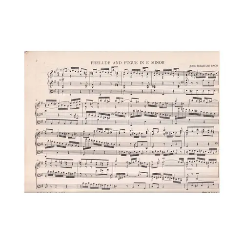 Prelude and Fugue in E Minor(The Wedge)