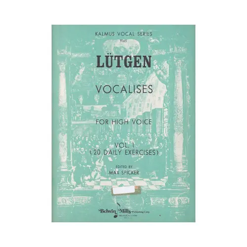Vocalises: 20 Daily Exercises High Voice Vol.1
