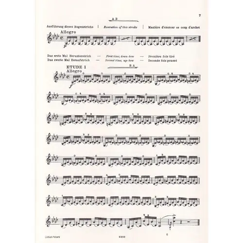 Bowing Technique for Violin Op. 50