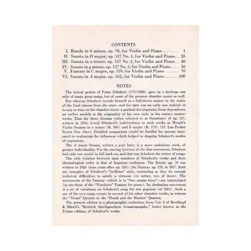 All Sonatas and Duos For Violin and Piano - Pocket Score