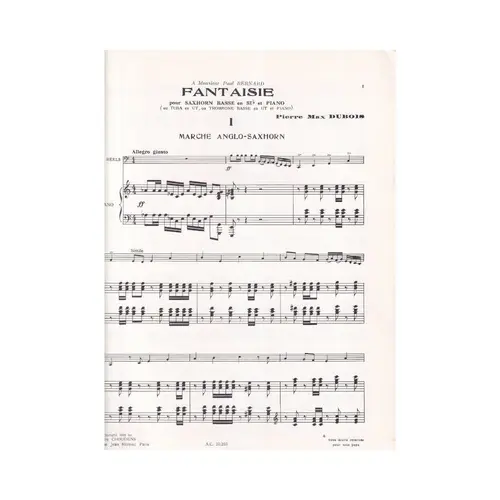 Fantaisie Pour Saxhorn Basse En Sib