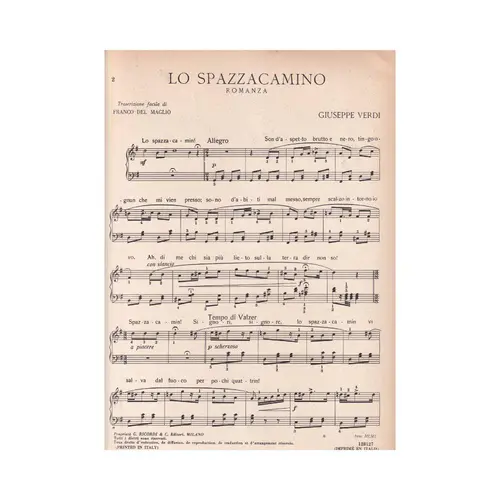 Lo Spazzacamino - Romanza