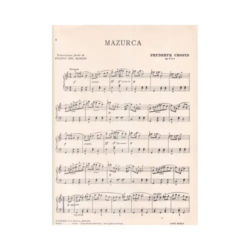 Mazurca op.7 n.1