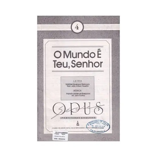 O Mundo é Teu,Senhor