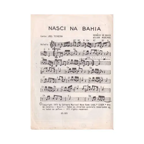 Nasci na Bahia