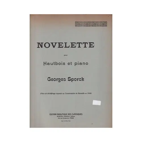 Novelette Pour Hautbois  (Edição Antiga)