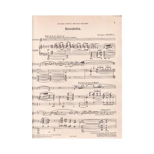 Novelette Pour Hautbois  (Edição Antiga)