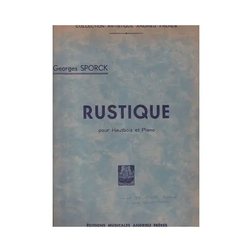 Rustique Pour Hautbois  (Edição Antiga)