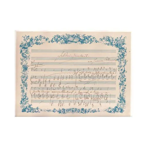 Feldeinsamkeit -Op.86 N.2 ( Faksimiles)