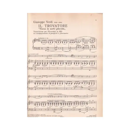 Il Trovatore  - Tacea La Notte Placida