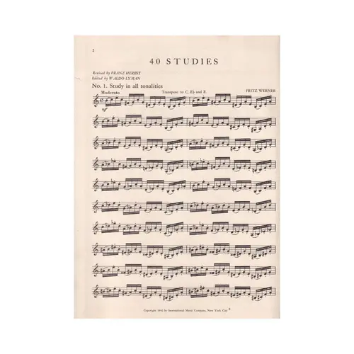 40 Studies For Trumpet