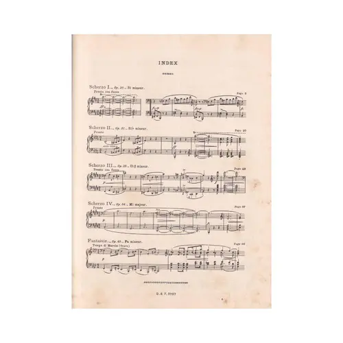 Scherzos et Fantaisie - Op.49  (Edição Antiga)