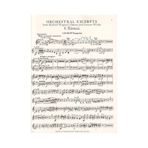 Orchestral Excerpts for trumpet Vol.01