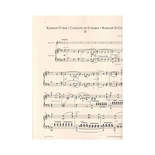 Concerto for Flute and Orchestra in D major