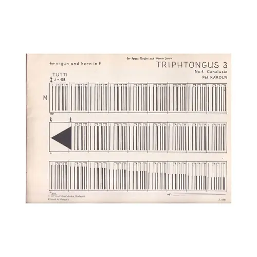 Triphtongus 3 A For Oorgan And Horn
