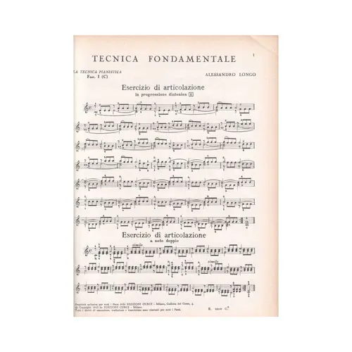 La Tecnica Pianistica - Vol.01c - Tecnica Fondamentale ( 3o e 4o corso)
