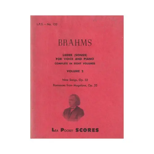 Lieder (Songs) for Voice and Piano - Vol.2 - Pocket Scores