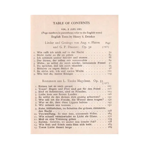 Lieder (Songs) for Voice and Piano - Vol.2 - Pocket Scores