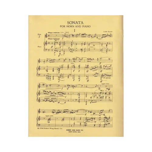 Sonata for horn e piano