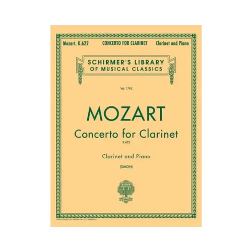 Concerto For Clarinet and Piano - Kv 662  (Ed 1792)