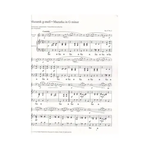 Famous Transcriptions for clarinet and piano