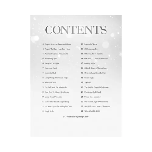 Christmas Carols for Ocarina