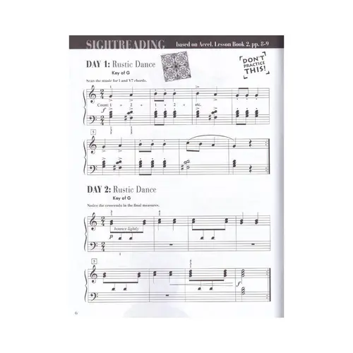 Accelerated Piano Adventures Sightreading Book 2