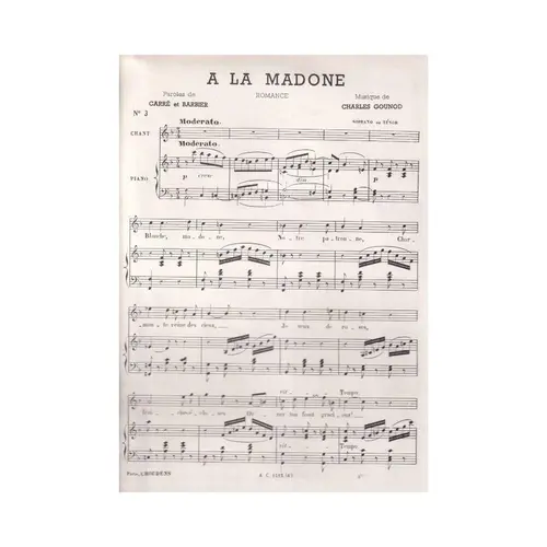 A La Madone! - N.3 - Soprano ou Tenor