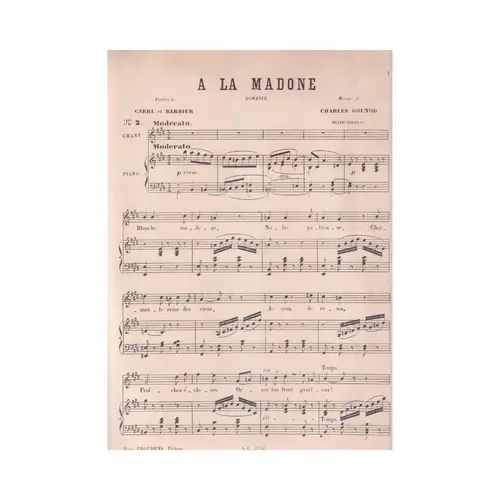 A La Madone! - N.2 - Mezzo Soprano