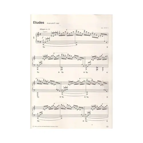 Estudos Chopin Edição Nacional 2A, Vol.2 - Etudes Chopin National