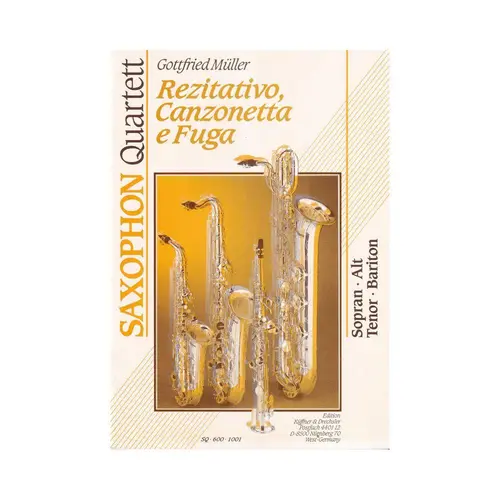 Rezitativo Canzonetta E Fuga fur saxophon quartett
