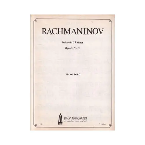 Prelude in C# Minor op.3,no.2